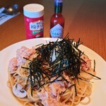 Ritz Cafe - ツナと大根おろしのスパゲッティ大盛り　1,020円＋280円
                        （鷹の爪入としてオプションオーダー）