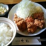 吹越 - 鶏唐揚げ定食８８０円