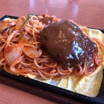 ポインセティア - 【ランチC】イタスパのハンバーグのせ　830円