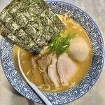 Mendokoro Tomiwo - 特製濃厚鶏煮込みそば 醤油(1,050円、真上から)