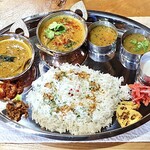 SHANTY - 南インドの定食ミールス カレー２種類