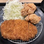 Matsuya Nobitome Ten - ロースカツと唐揚げ