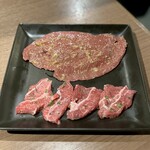 焼肉あきら - ハツのスタミナ焼き・ツラミの青唐辛子焼き