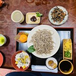 十の字そば - 料理写真:ざる蕎麦定食