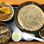 Satokata - さとかた　「ネギせいろそば」1000円＋「ミニ野菜天丼」560円