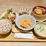 musi-vege+cafe  Deiamoru Oosaka Umeda Ten - エビマヨチリとおろし竜田揚げ 1180円