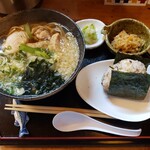 Makanai Tei Izemon - しょっつるうどん定食　1100円