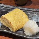 Ningyocho Densui Shinjuku Machi Bunten - 出汁巻き玉子（めっちゃ美味しい…大根おろしは必須）