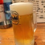 Ton Ton Byoushi - 生ビール550円ASAHI