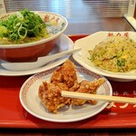 Ramen Kairikiya Fujieda Pa Kudarisen Ten - 特製醤油ラーメンの焼きめし唐揚げ定食