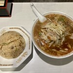 Eitaro - にんにく野菜ラーメン＆半チャーハン