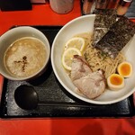 Hokkaido Ramen Okuhara Ryu Kura Kawazoe Ten - 昆布水つけ麺(1100円)です。