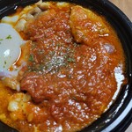 松屋 - ライスオン前のトマトチキン