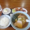 Toukaen - からあげ+半ライス+正油ラーメン900円