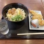 Tsurumaru Udon Piore Himeji Gochisokan Ten - 生醤油うどん+ささみ•海老,明太子