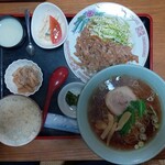 Juraku - 晩ご飯セット（焼肉＋ラーメン）