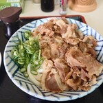 Momiji - しょうゆうどん小(肉トッピング)