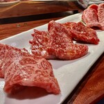 焼肉 長介 - コースのお肉5種盛り