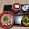 Sukiya Ion Moru Akita Ten - まぐろたたき丼（並）：５９０円＋たまごセット：１４０円＋おんたま 変更：+２０円（各税込）【２０２４年１月撮影】