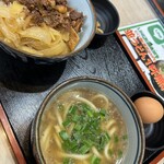 Niku to Abura Udon - 牛丼セット