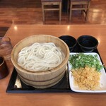 Marugame Seimen Kurashiki Rento Ten - 釜揚(大)¥420→￥210 丸亀製麺の日は半額