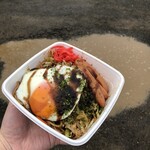 Obanyaki Matsumoto - 斜めバージョンも一枚。味は焼きそばでした。