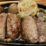 Ishigamaya Hamburger Steak Tachikawa Ten - ダブルハンバーグ&ハラミステーキ