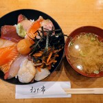 Sakana Ai Netaiichi Seafood Stand Sakana no Mise - 令和6年2月
                      ランチタイム(11:30〜14:30)
                      海鮮丼 税込1000円