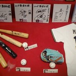 マスターズゴルフ倶楽部 - プロ野球関連グッズの展示