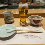 鮨政 - ランチ握り(13貫) ¥1,210 ランチビール ¥440