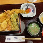 Kobikicho Tengoku - 上天國重、漬物、胡麻豆腐。もう春？浅利の味噌汁