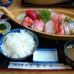 Marukichi Shokudo - 特上刺身定食1870円