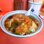 高社楼 - ✅広東麺：650円 期待通り激熱餡旨し、キクラゲ大好きなので1つくらい入っていると嬉しいな