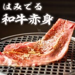 はみでる和牛赤身　8秒炙り　卵黄付