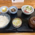 Waraku - 日替定食　山かけ　小鉢