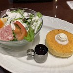 星乃珈琲店 - モーニングセット（サラダ＆パンケーキ）