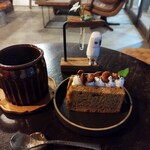 Cafe Koborebi - コーヒーシフォンケーキセット1210円