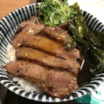 Mugi Toro Monogatari with Healthy Men - ミニ牛タン丼&選べるざる麺(宇治抹茶そば)¥1180外