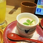 Kaiten Sushi Sushimaru Yumetauntokushimaten - 海老と鶏肉いり  ミニ茶碗蒸し