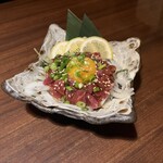 Tohoku Umaimon Regional cuisine Private rooms Izakaya Ohu Honjo Shinbashi Ten - 馬肉ユッケ