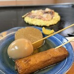 Okonomiyaki Bunpuku - 焼き上がりまで「おでん」をb(ˊᗜˋ*)❑””
                        大根がしみしみで、まだ寒い今日にピッタリ