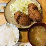 Tonkatsu Nomura - メンチカツ定食850円