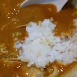 Teuchi Yasue - 豚肉もそこそこ入っていて美味いカレーみたいだね(v^ー°)