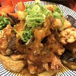 Sachi Fukuya Ario Kurashiki Ten - 鶏の唐揚香味ダレ定食¥1220内