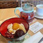 カフェどんぐり - 料理写真:コーヒーあんみつ＆ハーブティー