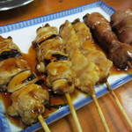 Yakitori Yamabuki - とりにんにく、とりもも、豚レバー