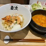 TOMATO&みそヌードル 慶次 - 海老つけヌードル　1,180円(税抜)