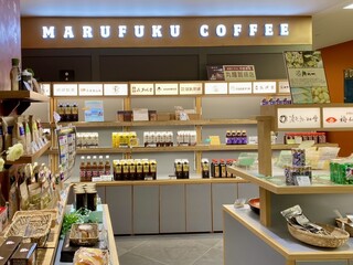 Marufuku Coffee Ten Tokyu Yoshijoji Ten - 棚の裏側にもお席があります