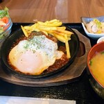 Sosaku Izakaya Kichi - 鉄板ハンバーグステーキ定食