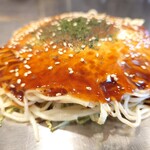 Hiroshima Okonomiyaki Rosso Tamakiya - 肉玉そば（850円）2024年3月